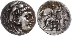 Ancient Coins Antike Münzen - Griechenland 310-290 v. Chr., Tetradrachme, Alexander III., Makedonien, Korinth. Av: Herakleskopf mit Löwenfell nach rechts. Rev: Thronender Zeus nach links. 16,92g, Pric