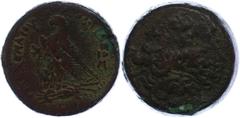 Ancient Coins Antike Münzen - Griechenland 246-221 v. Chr., Bronze, Ägypten, Ptolemaios III. Euergetes. Av: Kopf des Zeus Ammon mit Diadem nach rechts. Rev: Adler auf Blitz, dazwischen Monogramm, dane