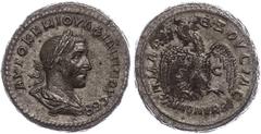 Ancient Coins Münzen der Römischen Provinzen 244, Tetradrachme, Philippus I. Arabs, Syrien, Antiochia. Av: Büste nach rechts, darum Umschrift. Rev: Stehender Adler von vorn zwischen "SC". 14,76g, Prie