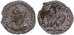 Ancient Coins Münzen der Römischen Provinzen 251-256, Tetradrachme, Trebonianus Gallus, Syrien, Antiochia. Av: Büste nach links, darum Umschrift. Rev: Stehender Adler von vorn nach links gewandt. 11,0