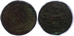 Ancient Coins Antike Münzen - Griechenland 246-221 v. Chr., Bronze, Ägypten, Ptolemaios III. Euergetes. Av: Kopf des Zeus Ammon mit Diadem nach rechts. Rev: Adler auf Blitz, dazwischen Monogramm, dane