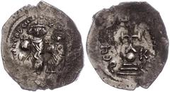 Ancient Coins Münzen Byzanz Heraclius, 610-641, Hexagramm (6,30g), Konstantinopel. Av: Heraclius und Heraklius Constantin thronen von vorn, darum Umschrift. Rev: Krückenkreuz auf Globus und drei Stufe