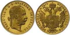 Coins of Europe and Overseas Österreich ab 1945 1 Dukat,1915, Gold, Franz Joseph, Neuprägung. st Austria 1 ducat, 1915, gold, Francis Joseph, new coinage. st