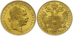 Coins of Europe and Overseas Österreich ab 1945 1915, 1 Dukat Gold, Franz Joseph, Neuprägung, unz unz Austria 1915.1 ducat gold, Francis Joseph, new coinage, unz unz
