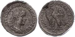 Ancient Coins Münzen der Römischen Provinzen Syrien, Antiochia, Tetradrachme (11,13g), Philippus I. Arabs, 249. Av: Büste nach rechts, darum Umschrift. Rev: Stehender Adler nach links. Prieur 444, ss-