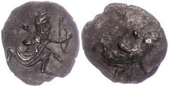 Ancient Coins Kilikien Kilikien, unbestimmte Münzstätte, Obol (), nach 380 v. Chr. Av: Kniender Großkönig mit Speer und Bogen nach rechts. Rev: Kniender Großkönig mit Speer und Bogen nach rechts. SNG 
