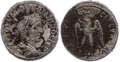 Ancient Coins Münzen der Römischen Provinzen Syrien, Antiochia, Tetradrachme (10,20g), Philippus I. Arabs, 249. Av: Büste nach rechts, darum Umschrift. Rev: Stehender Adler nach links. Prieur 484, Fun