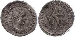 Ancient Coins Münzen der Römischen Provinzen Syrien, Antiochia, Tetradrachme (11,13g), Philippus I. Arabs, 249. Av: Büste nach rechts, darum Umschrift. Rev: Stehender Adler nach links. Prieur 444, ss-