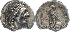 Ancient Coins Ägypten Ägypten (Alexandria), Tetradrachme, 305-283 v. Chr., Ptolemaios I. Av. Drapierte Büste nach rechts mit Diadem, Rev. Adler steht links davor A. Starker Randausbruch, Svoronos 183,