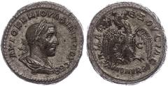 Ancient Coins Münzen der Römischen Provinzen Syrien, Antiochia, Tetradrachme (14,76g), Philippus I. Arabs, 244. Av: Büste nach rechts, darum Umschrift. Rev: Stehender Adler von vorn zwischen "SC". Pri
