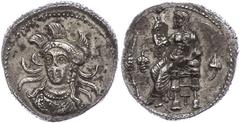 Ancient Coins Kilikien Tarsus, Stater (10,56g), ca. 333-323 v. Chr., Zeit des Alexander III.. Av: Thronender Baaltars nach links, links Ähre und Weintraube, rechts Efeublatt, unter dem Thron "T". Rev: