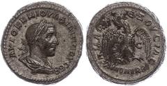 Ancient Coins Münzen der Römischen Provinzen Syrien, Antiochia, Tetradrachme (14,76g), Philippus I. Arabs, 244. Av: Büste nach rechts, darum Umschrift. Rev: Stehender Adler von vorn zwischen "SC". Pri