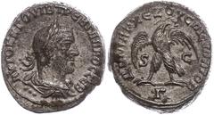 Ancient Coins Münzen der Römischen Provinzen Syrien, Antiochia, Tetradrachme (11,96g), Trebonianus Gallus, 251-256. Av: Büste nach rechts, darum Umschrift. Rev: Stehender Adler von vorn nach rechts ge