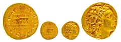 Ancient Coins Pontus Stater (7,93g), Gold, 120-63 v. Chr., Mithradates VI. Eupator. Av: Kopf nach rechts. Rev: Kranz, darin ein Hirsch mit gesenktem Haupt nach links, davor Mondsichel mit Stern, dahin