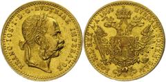 Coins of Europe and Overseas Österreich 1806 - 1918 1 Dukat Gold, 1899, Franz Joseph, Fr. 401, ss ss Old Austria coins until 1918 1 ducat Gold, 1899, Francis Joseph, Fr. 401, very fine