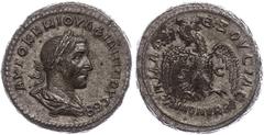 Ancient Coins Münzen der Römischen Provinzen Syrien, Antiochia, Tetradrachme (14,76g), Philippus I. Arabs, 244. Av: Büste nach rechts, darum Umschrift. Rev: Stehender Adler von vorn zwischen "SC". Pri