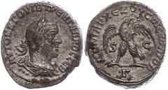 Ancient Coins Münzen der Römischen Provinzen Syrien, Antiochia, Tetradrachme (11,96g), Trebonianus Gallus, 251-256. Av: Büste nach rechts, darum Umschrift. Rev: Stehender Adler von vorn nach rechts ge