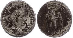 Ancient Coins Münzen der Römischen Provinzen Syrien, Antiochia, Tetradrachme (10,20g), Philippus I. Arabs, 249. Av: Büste nach rechts, darum Umschrift. Rev: Stehender Adler nach links. Prieur 484, Fun