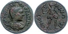 Ancient Coins Münzen der Römischen Provinzen Lydien, Thyateira, Æ (8,19g), Gordianus III., 238-244. Av: Büste nach rechts, darum Umschrift. Rev: Selene-Hekate nach rechts, darum Umschrift. SNG München