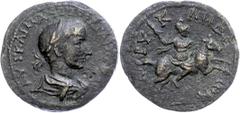 Ancient Coins Münzen der Römischen Provinzen Lykien, Arykanda, Æ (16,30g), Gordianus III., 238-244. Av: Büste nach rechts, darum Umschrift. Rev: Nach rechts galoppierender Reitergott Sozon mit Keule i