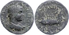 Ancient Coins Münzen der Römischen Provinzen Lykien, Phaselis, Æ (18,23g), Gordianus III., 238-244. Av: Büste nach rechts, darum Umschrift. Rev: Galeere mit vier Ruderern und Steuermann nach links, da
