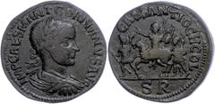 Ancient Coins Münzen der Römischen Provinzen Pisidien, Antiochia, Æ (24,90g), Gordianus III., 238-244. Av: Büste nach rechts, darum "IMP CAES M ANT GORDIANVS AVG". Rev: Kaiser im Adventes-Gestus zu Pf