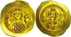 Ancient Coins Münzen Byzanz Michael VII., 1071-1078, Elektron Histamenon Nomisma (4,41g), Konstantinopel. Av: Christusbrustbild von vorn, darum Umschrift. Rev: Brustbild mit Zepter und Kreuzglobus von