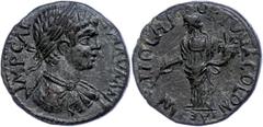 Ancient Coins Münzen der Römischen Provinzen Pisidien, Antiochia, Æ (5,35g), Caracalla, 198-203. Av: Büste nach rechts, darum "IMP CAEM AVR AN". Rev: Stehende Fortuna pacifera nach links, darum "AN-TI