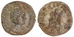 Roman Silver & Bronze Coins Otacilia Severa, (wife of Philip I), (A.D. 244-249), AE sestertius, Rome Mint, (19.01 g), obv. diademed draped bust with large head to right, around MARCIA OTACIL SEVERA AV