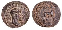 Roman Provincial Coins Syria, Coele-Syria, Damascus, Trebonianus Gallus, (A.D. 251-253). AE 25mm, (9.43 g), obv. laureate bust right of Trebonianus Gallus with slight drapery on left shoulder, IMP C V