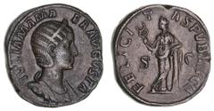 Roman Silver & Bronze Coins - Imperial Julia Mamaea, mother of Severus Alexander, (A.D.222-235), AE sestertius, Rome Mint, (18.88 g), obv. draped bust to right of Julia Mamaea, IVLIA MAMA EA AVGVSTA, 