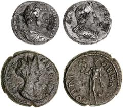 Roman Provincial Eypt, Alexandria, Hadrian with Sabina (A.D. 117-138), billon tetradrachm, year 16 = A.D. 131-2, (12.07 g), obv. Hadrian laureate draped and cuirassed bust to right, around traces of A