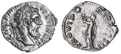 Roman Silver & Bronze Coins - Imperial Pertinax, (A.D. 193), silver denarius, Rome Mint, issued 193, (3.35 g), obv. Pertinax head laureate to right, around IMP CAES P HELV PERTIN AVG, rev. around PROV