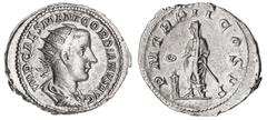 Roman Silver & Bronze Coins - Imperial Gordian III, (A.D. 238-244), silver antoninianus, Rome Mint, issued 240, (4.42 g), obv. radiate bust right, around IMP CAES M ANT GORDIANVS AVG, rev. Gordian sta