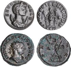 Roman Silver & Bronze Coins - Imperial Severina, wife of Aurelian, (270-275 A.D.), AE antoninianus, Rome Mint, issued 274-275, (3.31 g), obv. diademed bust to right of Severina, around, SEVERINA AVG, 