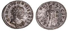 Roman Silver & Bronze Coins - Imperial Carinus as Caesar, (A.D. 283-285), issued in 282 A.D., Lugdunum Mint, billon antoninianus, (4.20 g), obv. CARINVS NOBIL CAES, radiate cuirassed bust to right, re