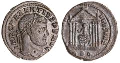 Roman Silver & Bronze Coins - Imperial Maxentius, (A.D. 306-312), AE folles, Rome Mint, issued 308-11, (5.45 g), obv. laureate head to right of Maxentius, around IMP C MAXENTIVS P F AVG, rev. [CONSE]R