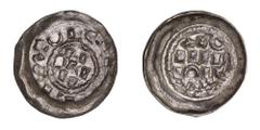 World Silver & Bronze Coins Carolingian, Kingdom of Italy, Otto I the Great, (951-973), silver denier, Milan Mint, (1.11 g), (MIR 34); Otto II, (972-983), silver denier, (1.28 g), (Biaggi 1824f); Otto