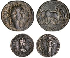 Roman Provincial Pisidia, Comana, Antoninus Pius, (AD 138-162), AE 27mm (9.65 g), obv. laureate, head right, rev. founder plowing left, goading yoked oxen, (SNG France -, SNG Von Aulock - , SNG Cop. -