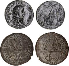 Roman Provincial Pisidia, Sagalassus, Philip I, (AD 244-249), AE 36mm (23.18 g), obv. laureate, draped cuirassed bust right, rev. Tyche standing left within distyle temple, holding Nike and Cornucopia