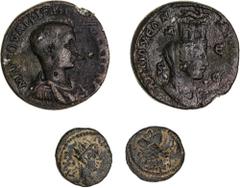 Roman Provincial Syria, Antioch ad Orontes, A large group of issues mostly AE, of various rulers, noted civic issues (2, one dated for 128-9 AD), Augustus (S.291), Claudius, Nero, Galba as a silver te