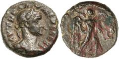 GREEK SILVER & BRONZE COINS Egypt, Alexandria, Claudius II Gothicus, (A.D. 268-270), potin tetradrachm, (8.19 g), dated year 2 = 269-270 A.D., obv. AVT K KLAUDIOC CEB, laureate, draped and cuirassed b