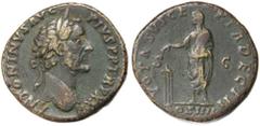 Roman Silver & Bronze Coins - Imperial Nerva, (96-98 A.D.), AE as, Libertas standing left, (S.3064, RIC 86); Aelius (136-138 A.D.), AE sestertius, Concordia seated left, (S.3979, RIC 1057); Antoninus 
