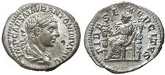 Roman Silver & Bronze Coins - Imperial Elagabalus, (A.D. 218-222), silver denarius, Rome mint, issued A.D. 218-9, (2.56 g), obv. laureate bust of Elagabalus draped and cuirassed to right, around IMP C