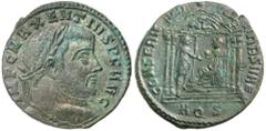 Roman Silver & Bronze Coins - Imperial Maxentius, (A.D. 306-308), AE folles, Aquileia mint, issued summer 307, (6.76, 6.23, 7.13, 6.03, 6.66, 6.48 g), obv. laureate head to right, around IMP C MAXENTI