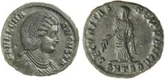 Roman Silver & Bronze Coins - Imperial Helena, first wife of Constantius I, (A.D.324-328/30), AE follis, issue of 326-8, Thessalonica mint (3.00 g), obv. diademed and draped bust to right, FL HELENA A
