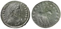 Roman Silver & Bronze Coins - Imperial Julian II, (A.D. 360-363), AE double maiorina, Nicomedia mint, (9.16 g), issued 361-363, obv. around D N FL CL IVLI ANVS P F AVG, pearl diademed bust to right of