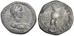 Roman Silver & Bronze Coins - Imperial Ancient Roman, and provincial, AE and silver issues including, Trajan, (A.D. 98-117), AE quadrans, issued 98-102, Rome mint, (3.25 g), obv. laureate head to righ