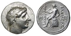 Greek Silver & Bronze Coins SYRIA, Kingdom of, Antiochos I, (280-261 B.C.), silver tetradrachm, (16.92 g), Series III Group B, Seleucia on Tigris mint, issued 265-264 B.C., obv. diademed head of Antio