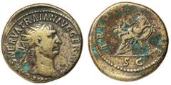 Roman Silver & Bronze Coins - Roman Imperial CLAUDIUS, (A.D. 41-54), AE as, Rome mint, issued A.D. 42, (10.50 g), obv. bare head of Claudius to left, around TI CLAVDIVS CAESAR AVG PM TR P IMP P P, rev